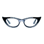 Load image into Gallery viewer, black winged cat eye glasses
