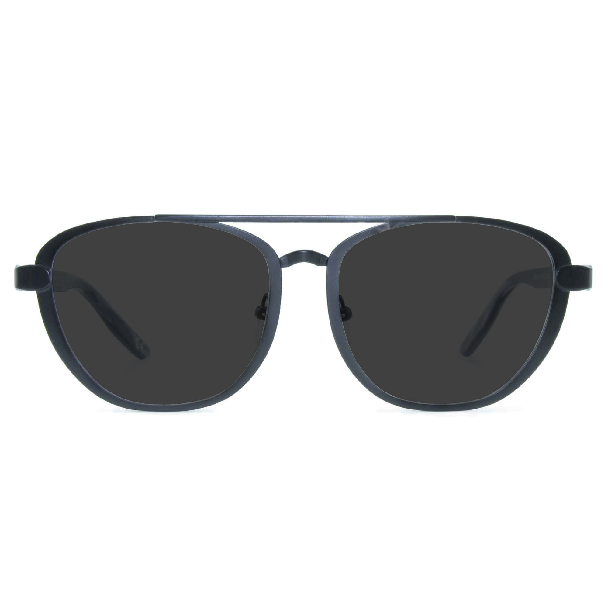 black aviator sunglasses