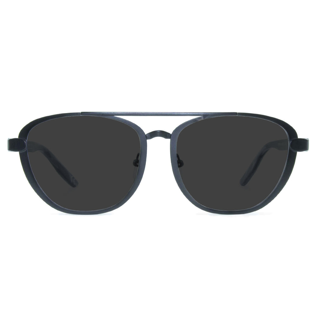 black aviator sunglasses