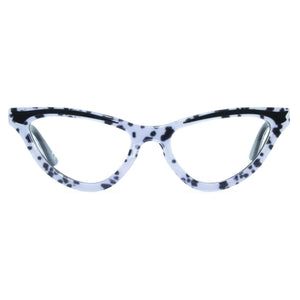 dalmatian print cat eye glasses